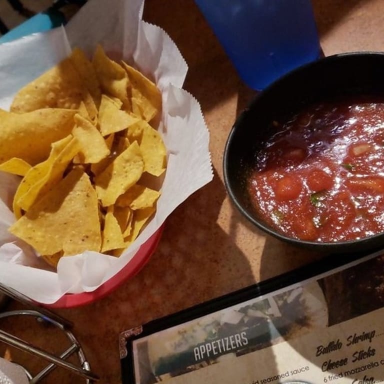 Crunchy Chips and Zesty Salsa Selection