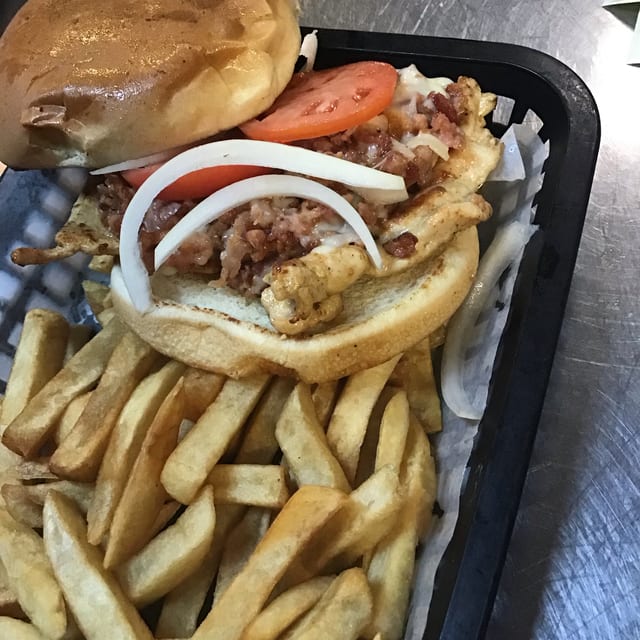 Sandiego's Grill Chicken Burger.