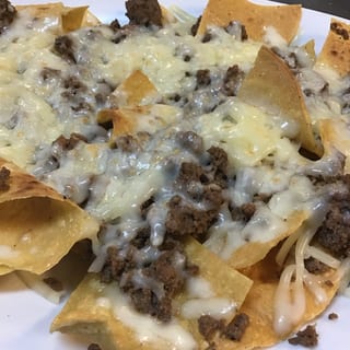 Cheese and Beef Nachos