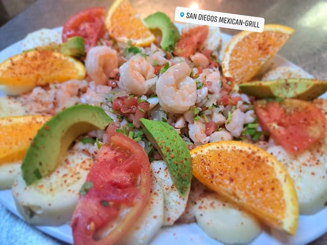 Ceviche San Diegos.